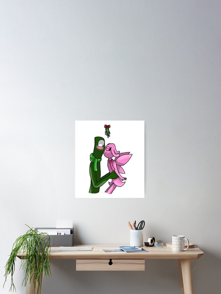 Green X Pink Mistletoe (Rainbow Friends) | Photographic Print