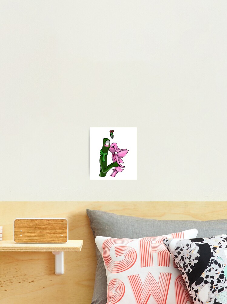 Green X Pink Mistletoe (Rainbow Friends) | Photographic Print