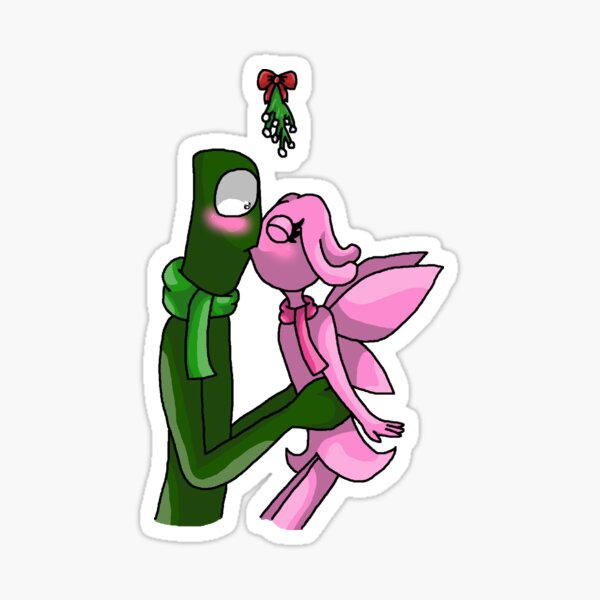 Orange X Yellow Mistletoe (Rainbow Friends) Sticker for Sale by Deception  The Shadow Dragon