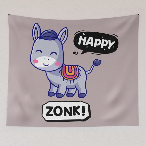 Item preview, Cute Donkey All Set To Start The Day designed and sold by DesignDate.