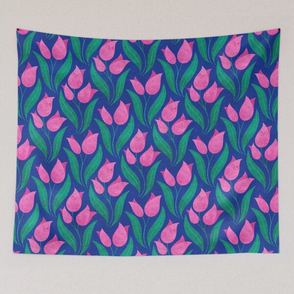 Item preview, Tulips on Blue designed and sold by RebeccaFlaherty.