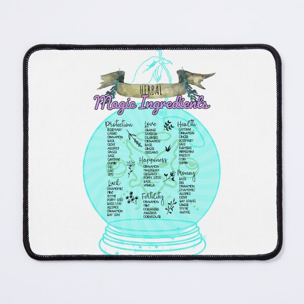 Item preview, Herbal Good Witch Brew Magic Ingredients Crystal Ball #2 designed and sold by OmniRoseArt.