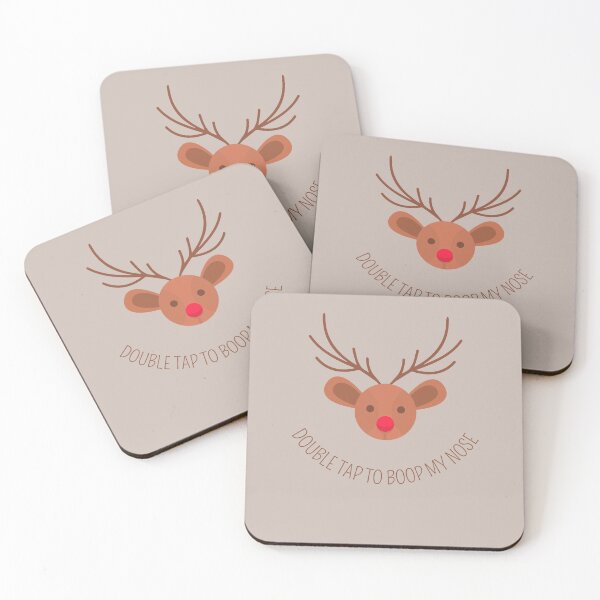 Item preview, Christmas Rudolph Reindeer Double Tap to Boop My Nose designed and sold by autumnchu.