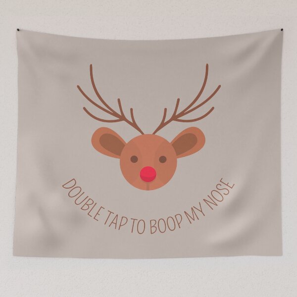 Item preview, Christmas Rudolph Reindeer Double Tap to Boop My Nose designed and sold by autumnchu.