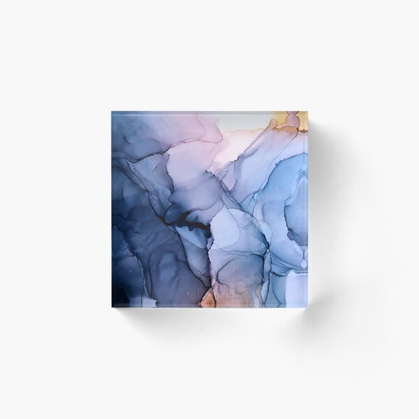 Captivating 1 - Alcohol Ink Painting Acrylic Block