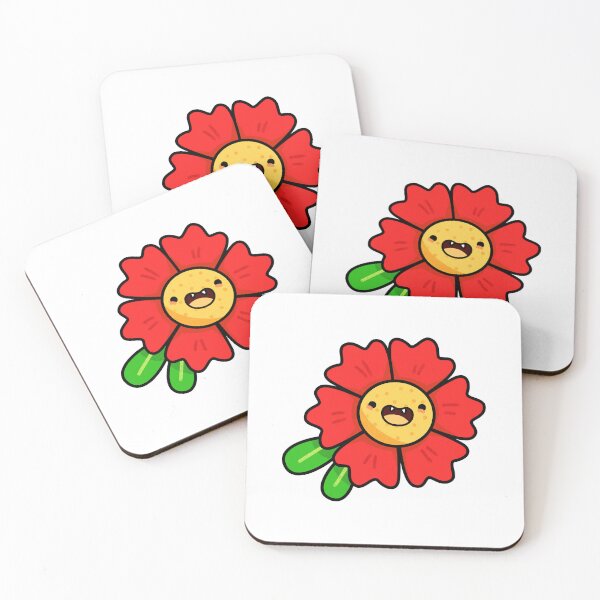 Item preview, Kawaii Red Dahlia Flower designed and sold by kawaiilife.