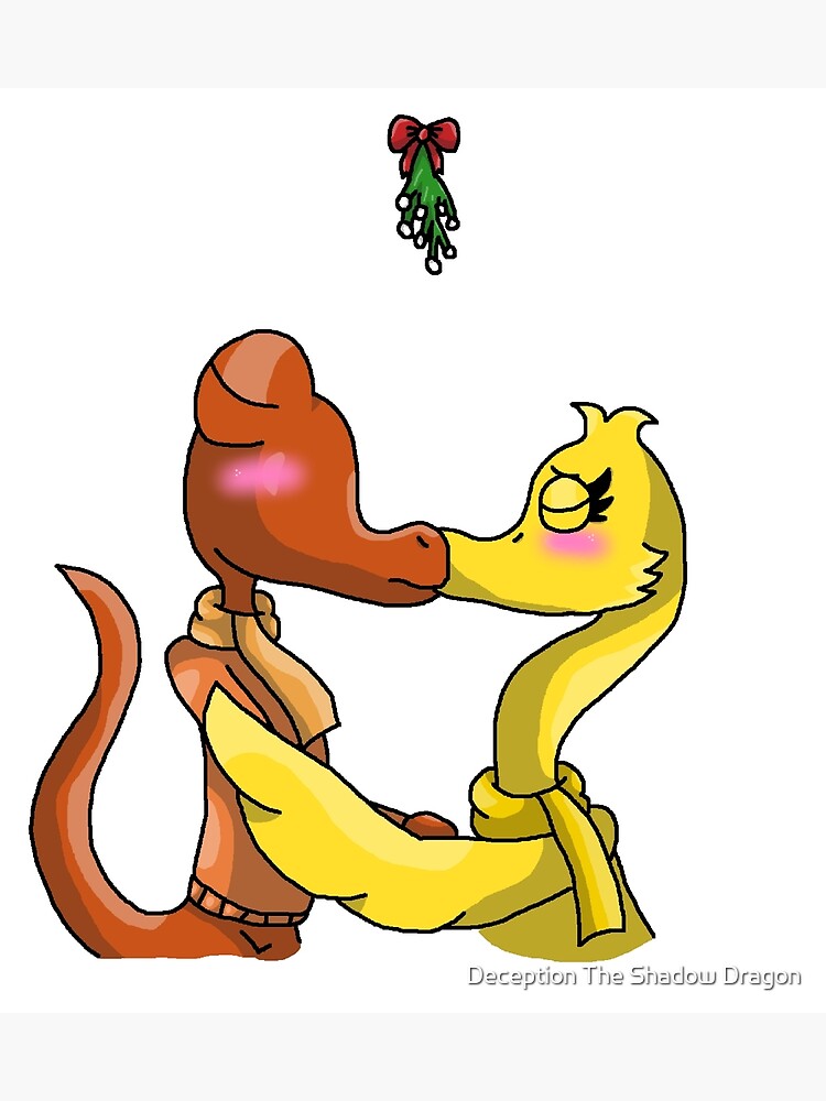 Orange X Yellow Mistletoe (Rainbow Friends) Poster for Sale by