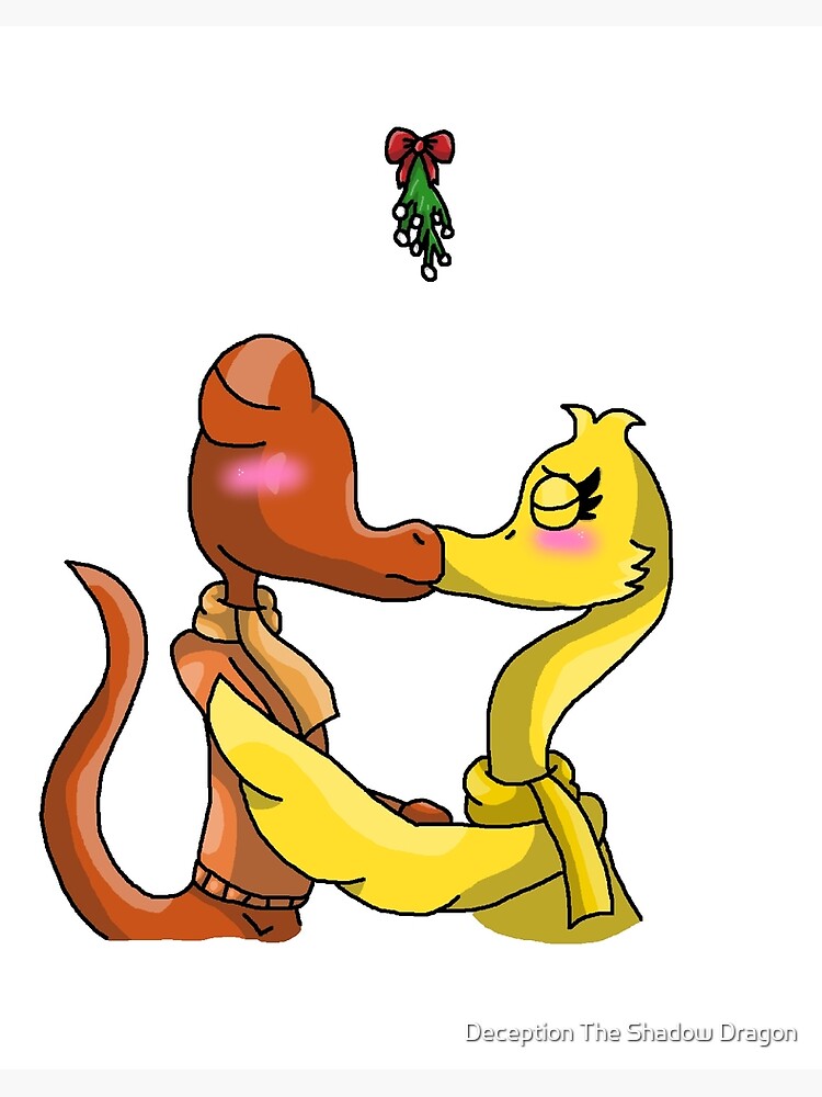 Orange X Yellow Mistletoe (Rainbow Friends) | Art Board Print