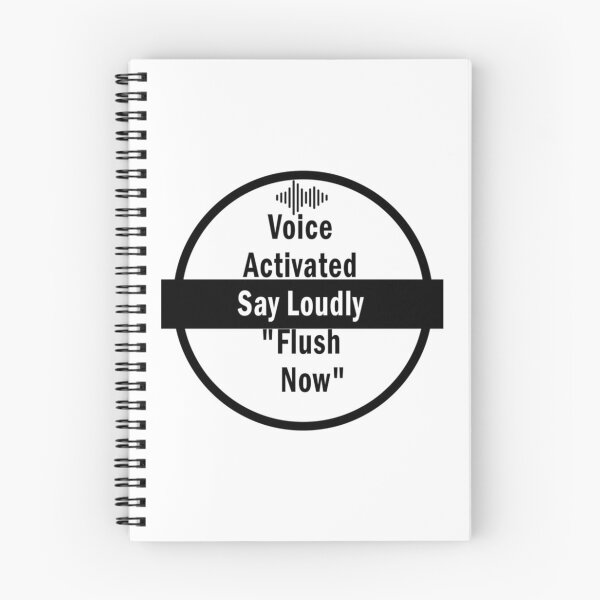Item preview, Voice Activated Say Loudly Flush Now    designed and sold by sipien.