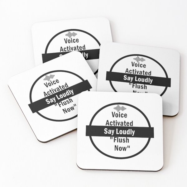 Item preview, Voice Activated Say Loudly Flush Now    designed and sold by sipien.