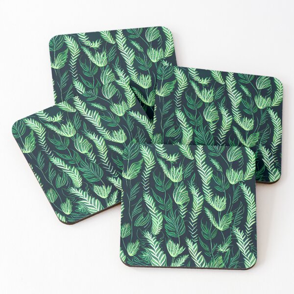 Item preview, Dark tropical green leaf patter #7 designed and sold by supeart.