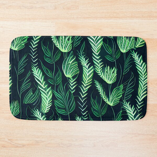 Item preview, Dark tropical green leaf patter #7 designed and sold by supeart.