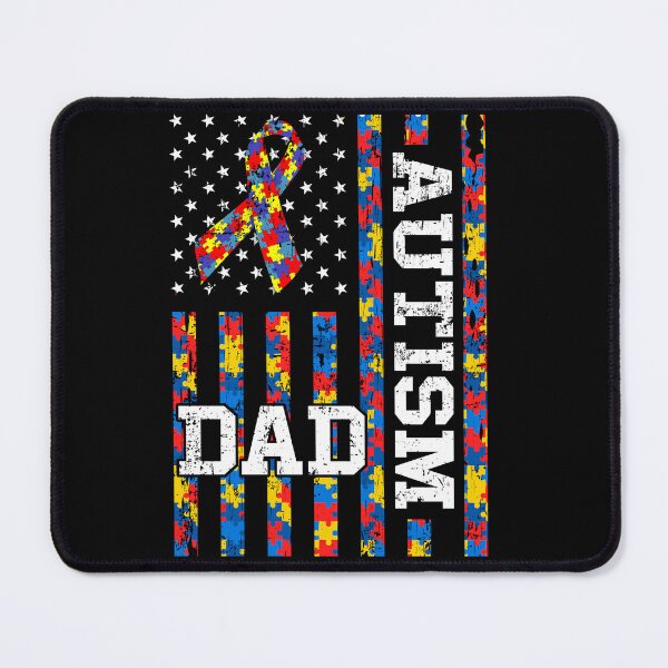 Item preview, Autism awareness proud autism dad vintage us flag designed and sold by gastonfongemie.