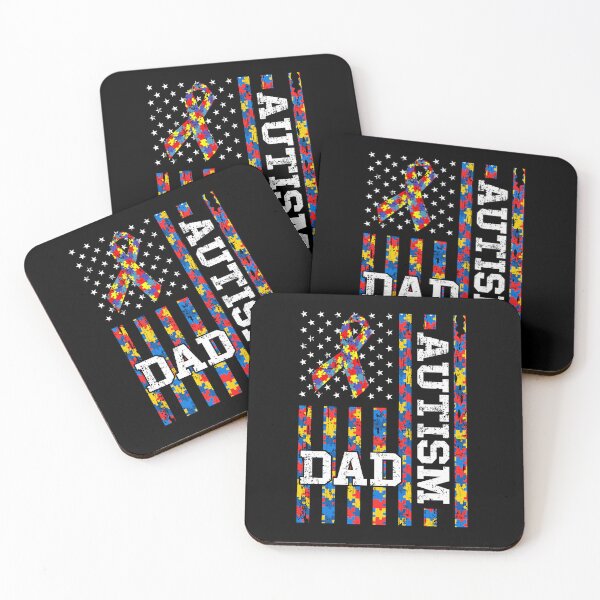 Item preview, Autism awareness proud autism dad vintage us flag designed and sold by gastonfongemie.