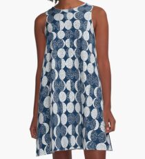 Moon Phases / repeat pattern A-Line Dress
