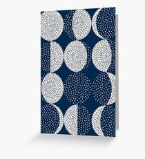 Moon Phases / repeat pattern Greeting Card