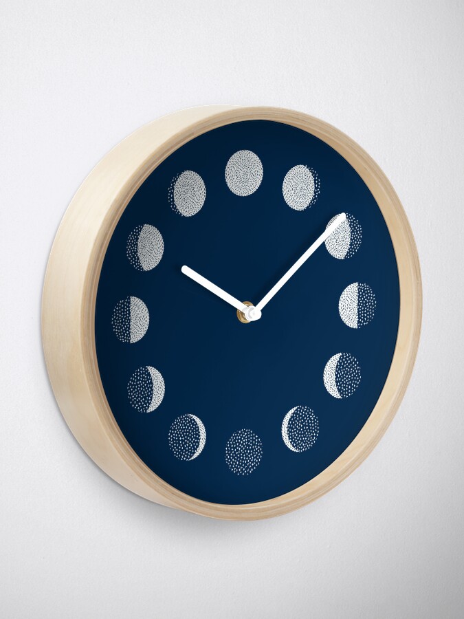 Alternate view of Moon Phases / repeat pattern Clock