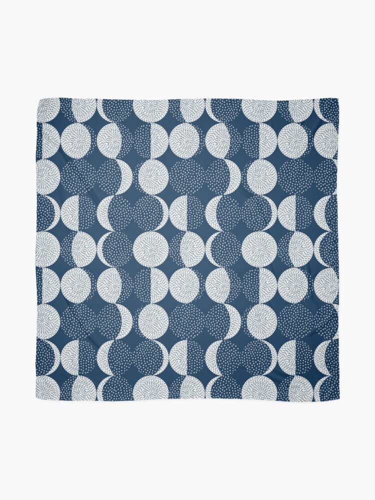 Alternate view of Moon Phases / repeat pattern Scarf