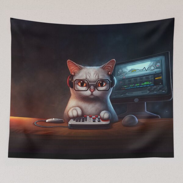Item preview, Gamer Cat designed and sold by RogueDroid.