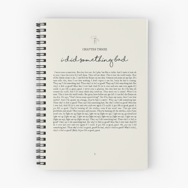 Item preview, I Did Something Bad Lyrics designed and sold by queseraseraa.