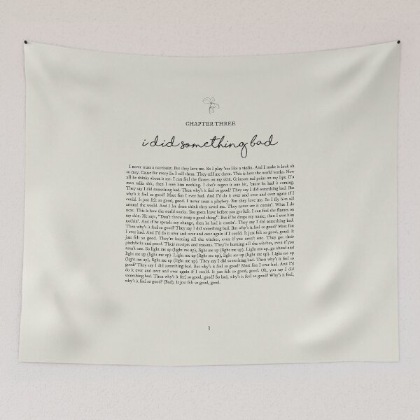 Item preview, I Did Something Bad Lyrics designed and sold by queseraseraa.