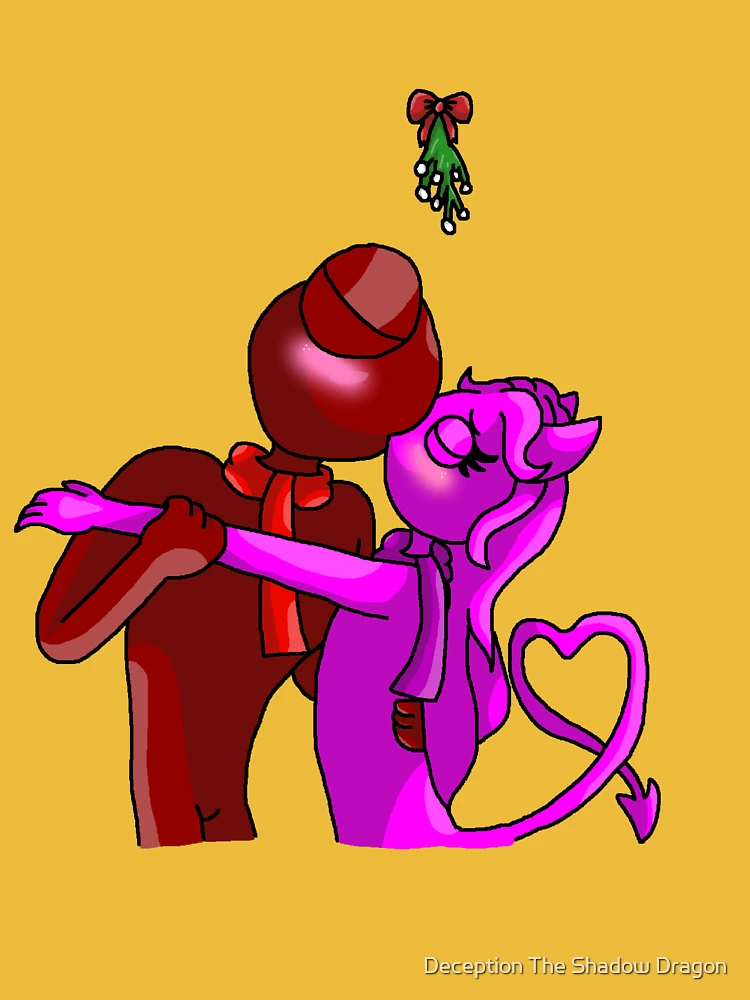 Red X Magenta Mistletoe (Rainbow Friends) Essential T-Shirt for Sale by  Deception The Shadow Dragon