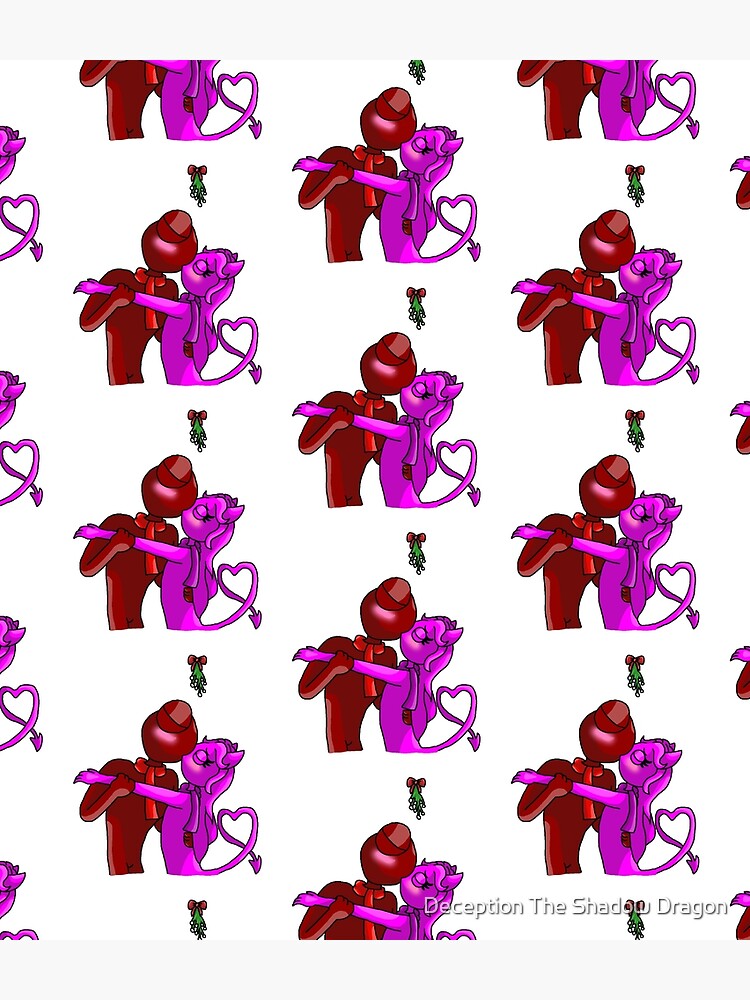 Red X Magenta Mistletoe (Rainbow Friends) | Sticker