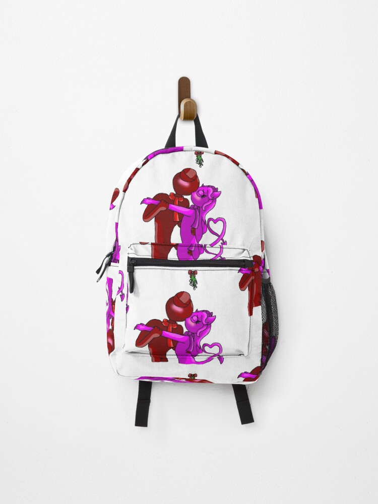 Red X Magenta Mistletoe (Rainbow Friends) Backpack for Sale by