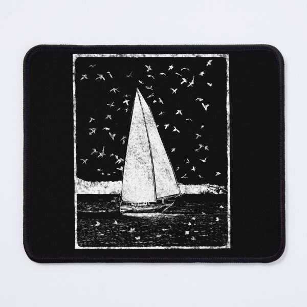 Item preview, Sailboat in the ocean with birds designed and sold by Eduardo Tavares.