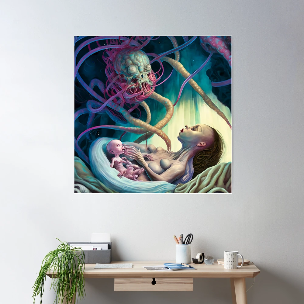 Woman giving birth to an Alien #1