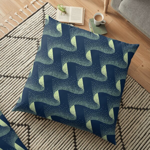 Aurora Embroidery / repeat pattern Floor Pillow