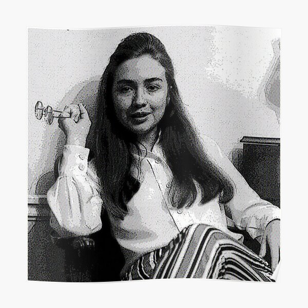 "Young Hillary Clinton" Poster for Sale by starkle | Redbubble