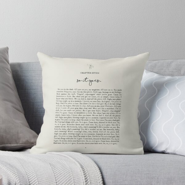 Item preview, So It Goes Lyrics designed and sold by queseraseraa.