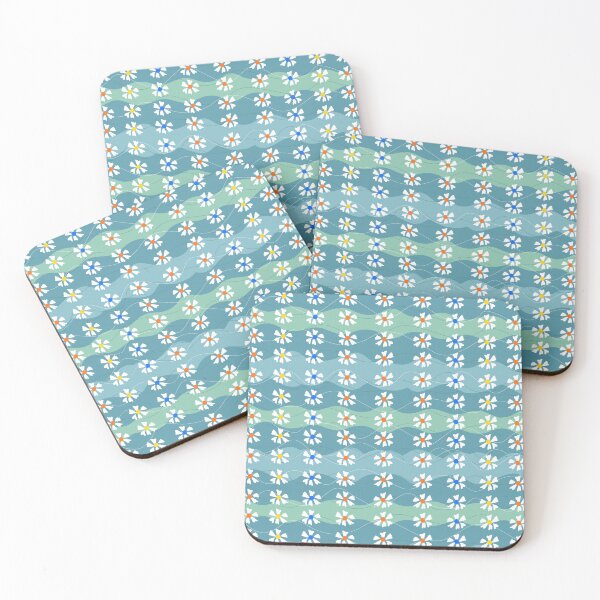 Item preview, Jasmines on waves sage blue colours  designed and sold by DreamKaracters.