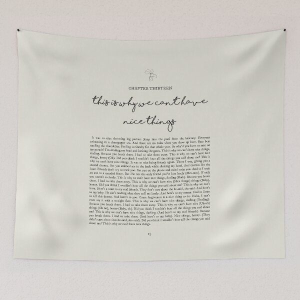 Item preview, This Is Why We Cant Have Nice Things Lyrics designed and sold by queseraseraa.