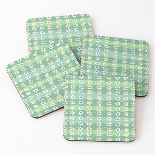 Item preview, Jasmines on waves sage green colours  designed and sold by DreamKaracters.