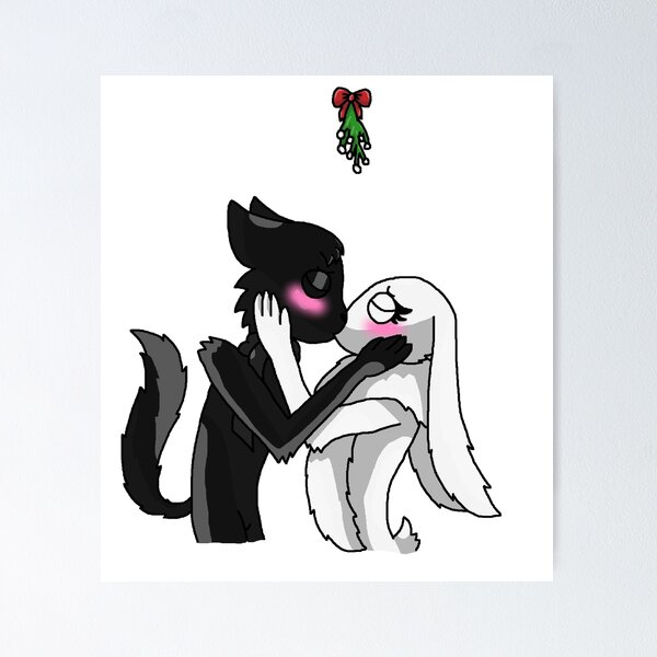 Red X Magenta Mistletoe (Rainbow Friends) | Poster