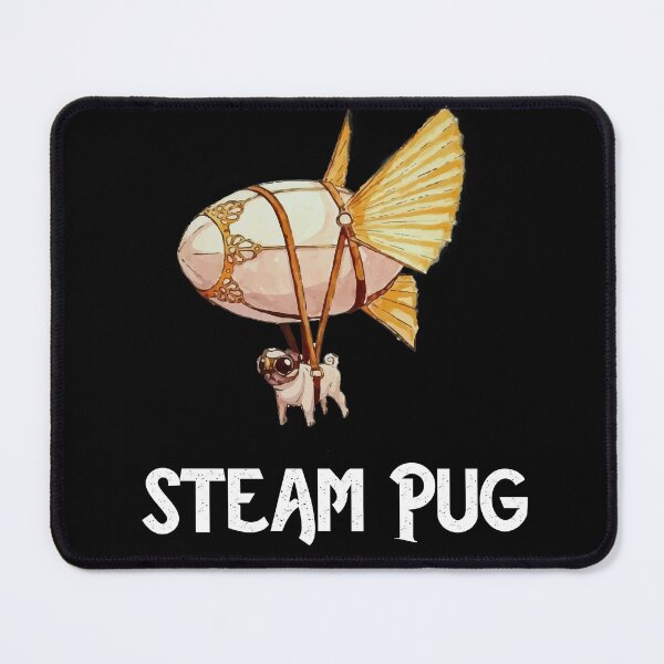 Item preview, Steam Pug - Retro Dog Shirt designed and sold by strengthdesign.