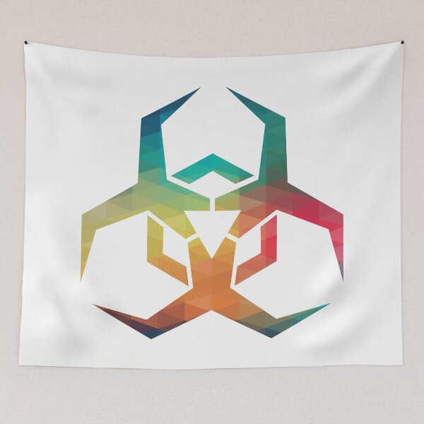 Item preview, Rainbow malware hazard symbol designed and sold by AdiDsgn.