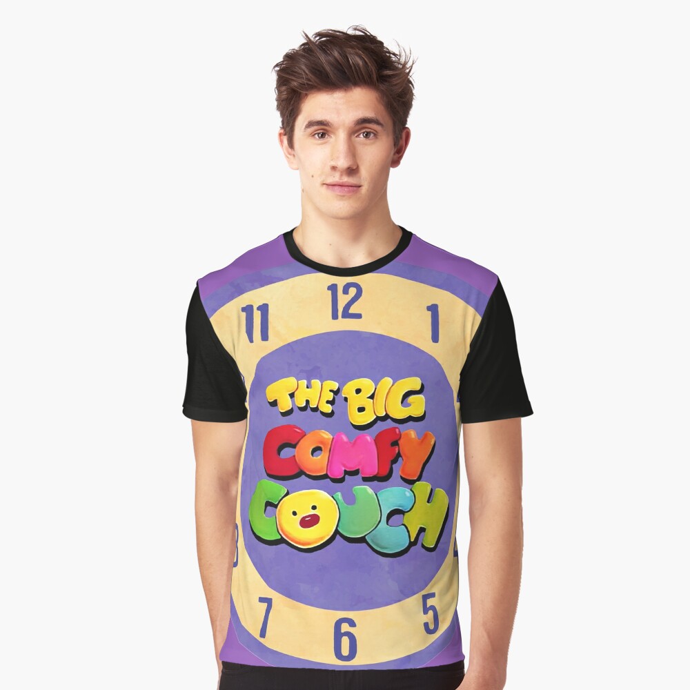 "The Big Comfy Couch Clock" T-shirt by birchandbark | Redbubble