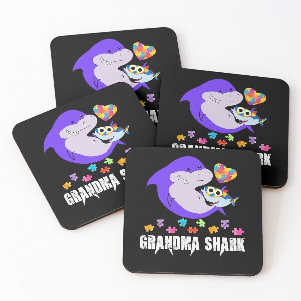 Item preview, Grandma shark autism awareness tee for grandma designed and sold by gastonfongemie.