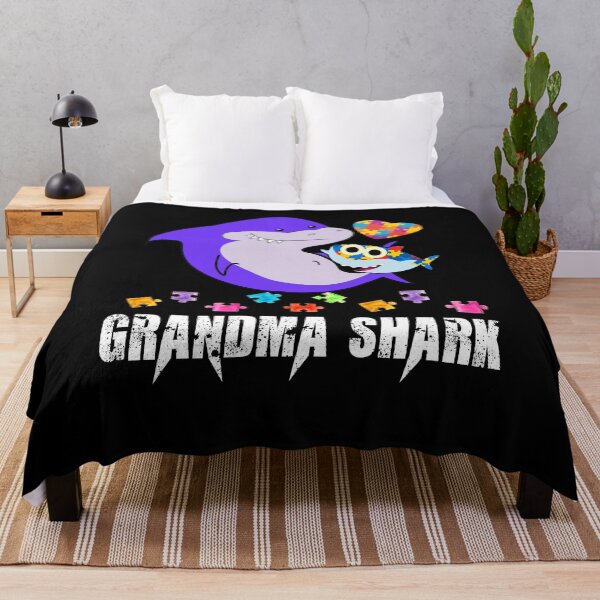Item preview, Grandma shark autism awareness tee for grandma designed and sold by gastonfongemie.