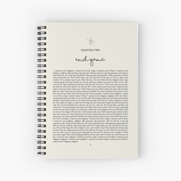 End Game Lyrics | Spiral Notebook