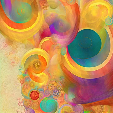 Artwork thumbnail, Abstract Digital Paintings by ThinkFun! Design