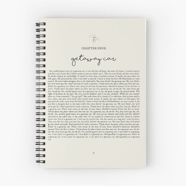 Item preview, Getaway Car Lyrics designed and sold by queseraseraa.