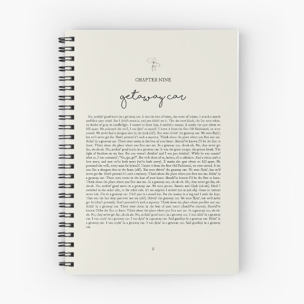 Item preview, Getaway Car Lyrics designed and sold by queseraseraa.
