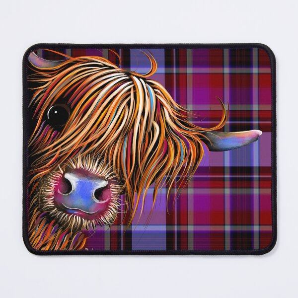 Item preview, SCoTTiSH HiGHLaND CoW ' TaRTaN SuGaR LuMP ‘ ' by SHiRLeY MacARTHuR designed and sold by Shirley MacArthur Art.
