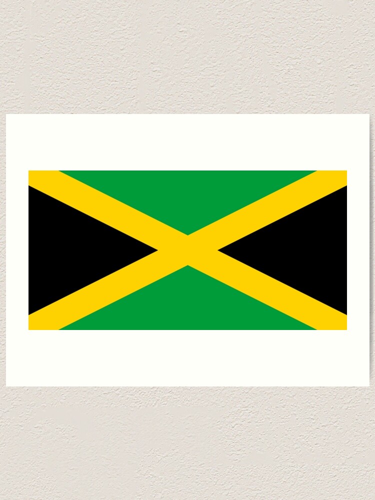 Jamaika Jamaikanisch Flagge Von Jamaika Full Cover Jamaikanische Flagge Karibik Insel Pure Simple Kunstdruck Von Tomsredbubble Redbubble