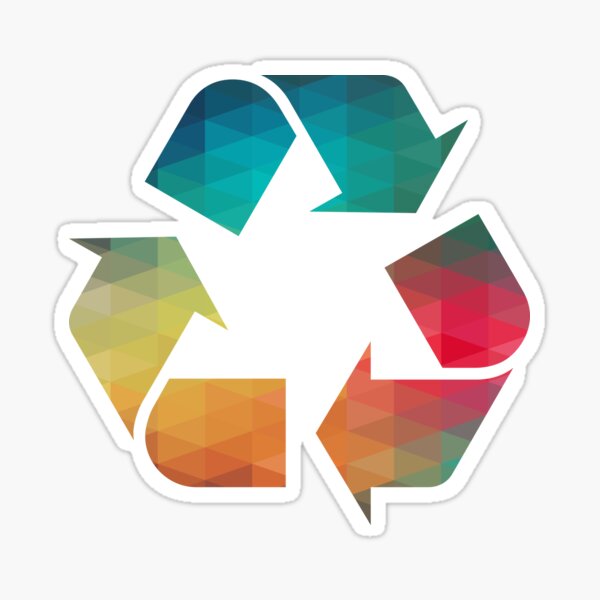 Item preview, Rainbow recycling symbol designed and sold by AdiDsgn.