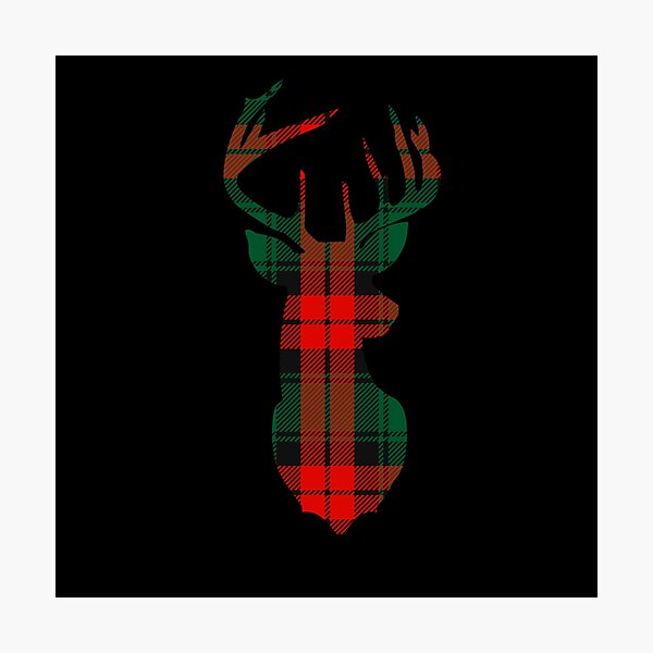 Item preview, Classic Christmas Deer Tartan Plaid designed and sold by Urosek.